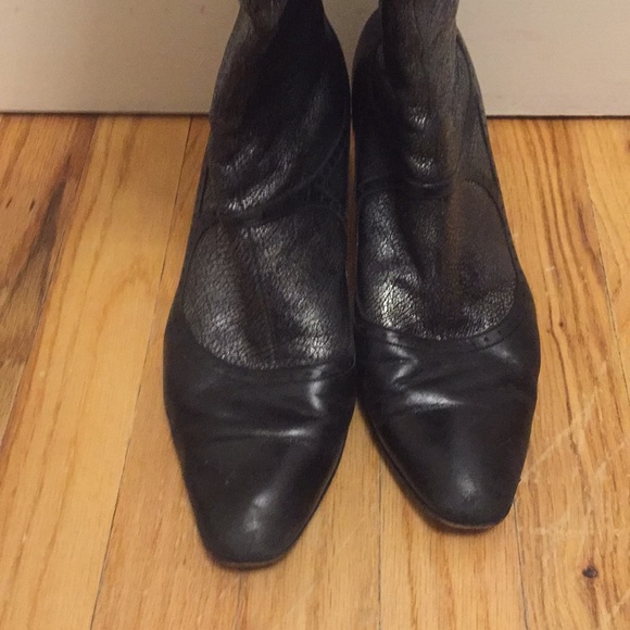 Black Mary Jane Boots - Picture 2 of 5